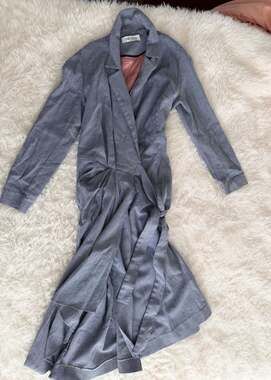 The Fold London Classic Wrap Dress Size 12